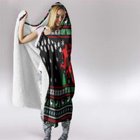 Running Oh What Fun Christmas Hooded Blanket Xmas Holiday Patterns - Wonder Print Shop