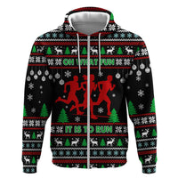 Running Oh What Fun Christmas Hoodie Xmas Holiday Patterns - Wonder Print Shop