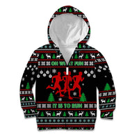 Running Oh What Fun Christmas Kid Hoodie Xmas Holiday Patterns - Wonder Print Shop