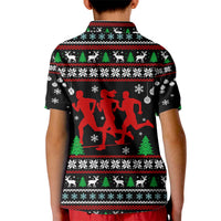 Running Oh What Fun Christmas Kid Polo Shirt Xmas Holiday Patterns - Wonder Print Shop