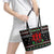 Running Oh What Fun Christmas Leather Tote Bag Xmas Holiday Patterns - Wonder Print Shop