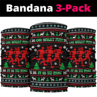 Running Oh What Fun Christmas Neck Gaiter Xmas Holiday Patterns - Wonder Print Shop
