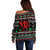 Running Oh What Fun Christmas Off Shoulder Sweater Xmas Holiday Patterns - Wonder Print Shop