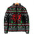 Running Oh What Fun Christmas Padded Jacket Xmas Holiday Patterns - Wonder Print Shop
