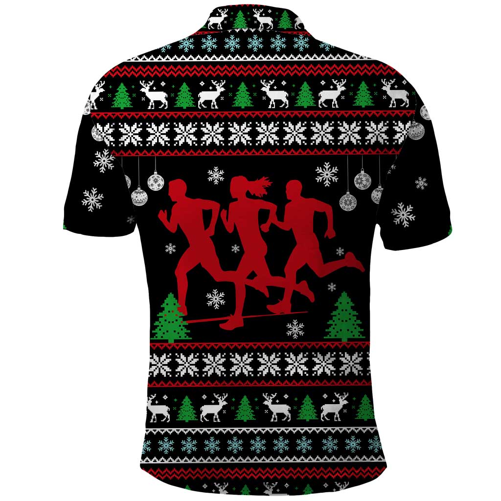 Running Oh What Fun Christmas Polo Shirt Xmas Holiday Patterns - Wonder Print Shop