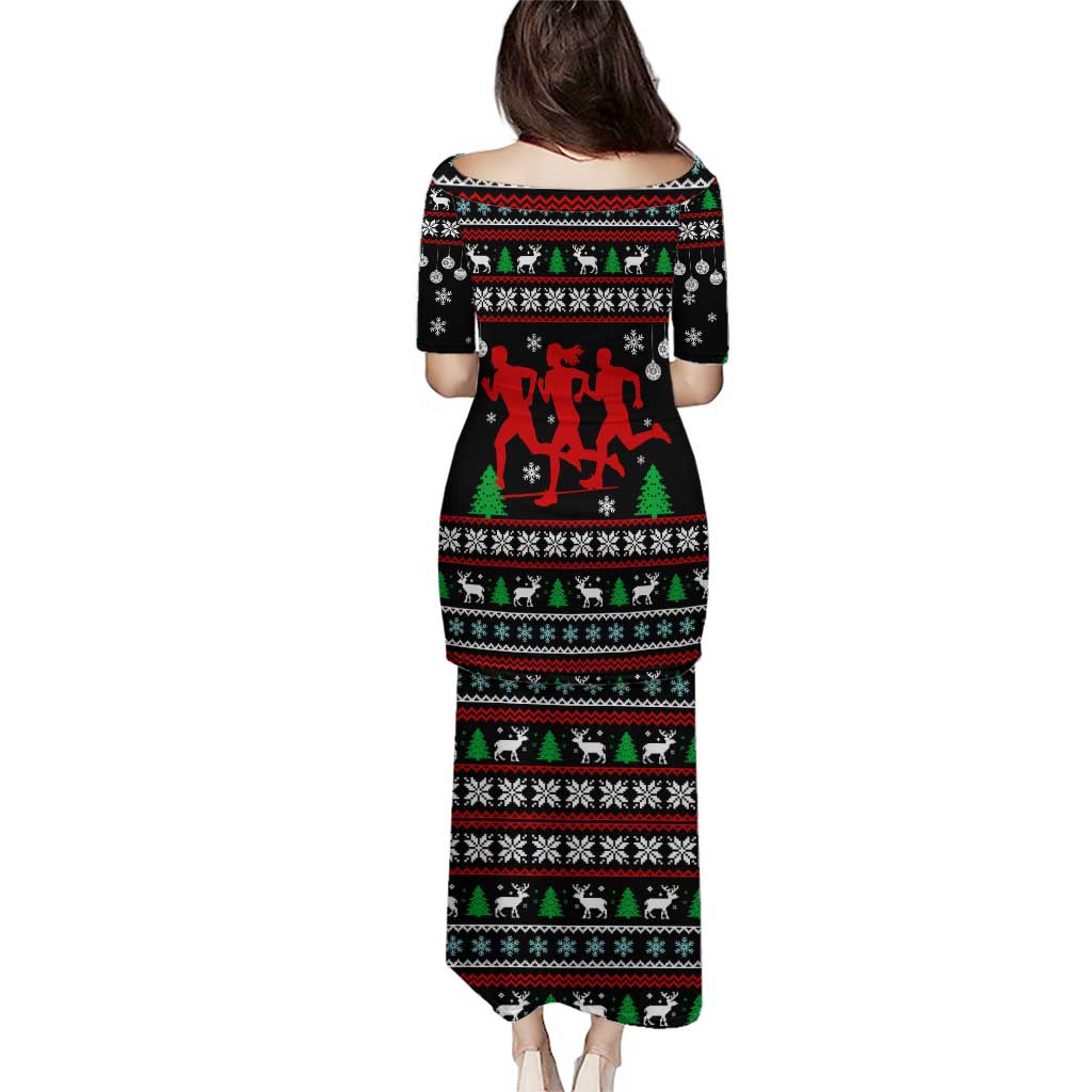 Running Oh What Fun Christmas Puletasi Xmas Holiday Patterns - Wonder Print Shop