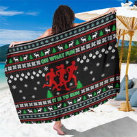 Running Oh What Fun Christmas Sarong Xmas Holiday Patterns - Wonder Print Shop