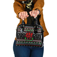 Running Oh What Fun Christmas Shoulder Handbag Xmas Holiday Patterns - Wonder Print Shop