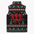 Running Oh What Fun Christmas Sleeveless Puffer Jacket Xmas Holiday Patterns - Wonder Print Shop