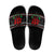 Running Oh What Fun Christmas Slide Sandals Xmas Holiday Patterns - Wonder Print Shop