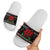 Running Oh What Fun Christmas Slide Sandals Xmas Holiday Patterns - Wonder Print Shop