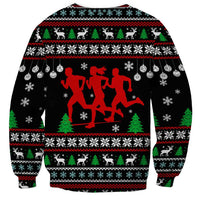 Running Oh What Fun Christmas Sweatshirt Xmas Holiday Patterns - Wonder Print Shop