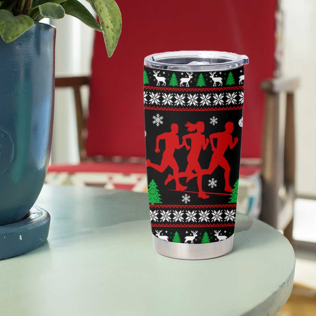 Running Oh What Fun Christmas Tumbler Cup Xmas Holiday Patterns - Wonder Print Shop