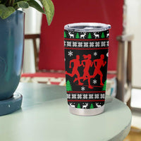 Running Oh What Fun Christmas Tumbler Cup Xmas Holiday Patterns - Wonder Print Shop