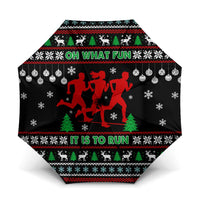 Running Oh What Fun Christmas Umbrella Xmas Holiday Patterns - Wonder Print Shop