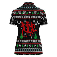 Running Oh What Fun Christmas Women Polo Shirt Xmas Holiday Patterns - Wonder Print Shop
