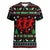 Running Oh What Fun Christmas Women V-Neck T-Shirt Xmas Holiday Patterns - Wonder Print Shop