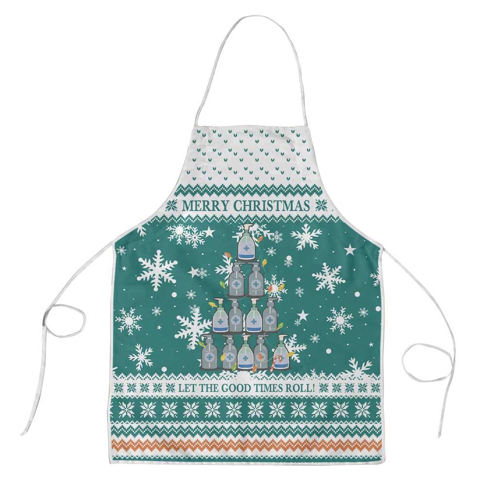 Sanitizer Merry Christmas Apron Xmas Holiday Patterns - Wonder Print Shop
