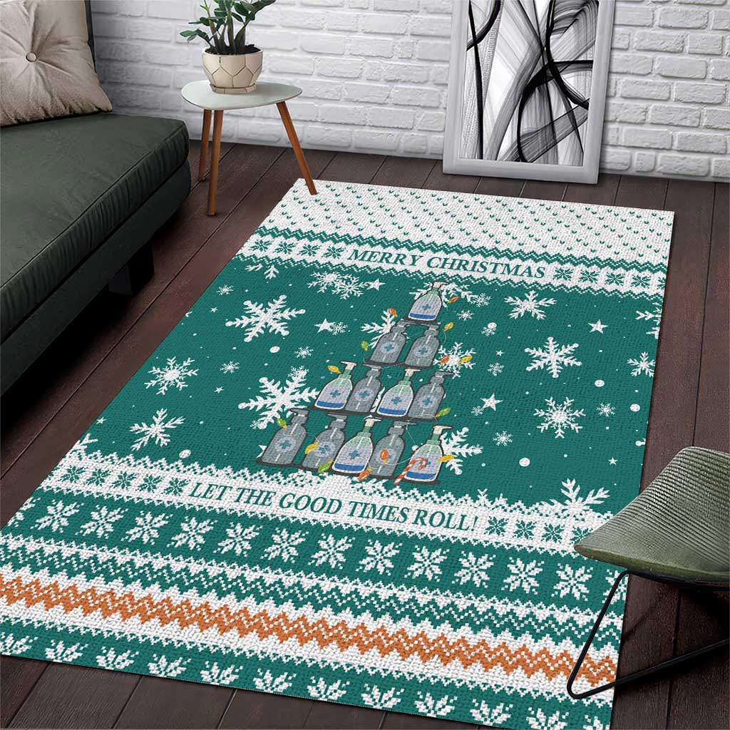 Sanitizer Merry Christmas Area Rug Xmas Holiday Patterns - Wonder Print Shop