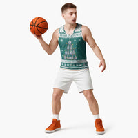 Sanitizer Merry Christmas Basketball Jersey Xmas Holiday Patterns - Wonder Print Shop