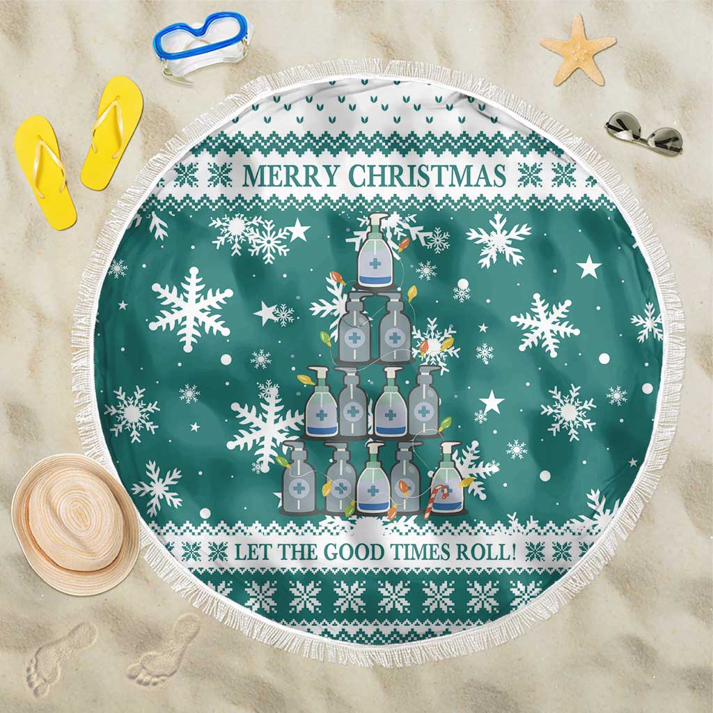 Sanitizer Merry Christmas Beach Blanket Xmas Holiday Patterns - Wonder Print Shop