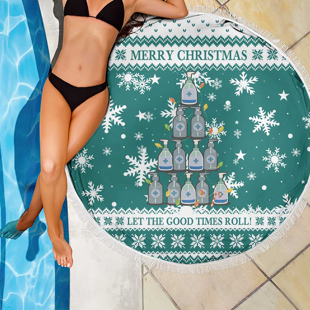 Sanitizer Merry Christmas Beach Blanket Xmas Holiday Patterns - Wonder Print Shop