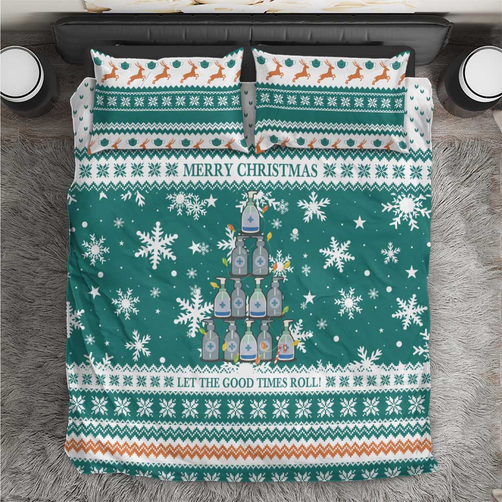 Sanitizer Merry Christmas Bedding Set Xmas Holiday Patterns - Wonder Print Shop