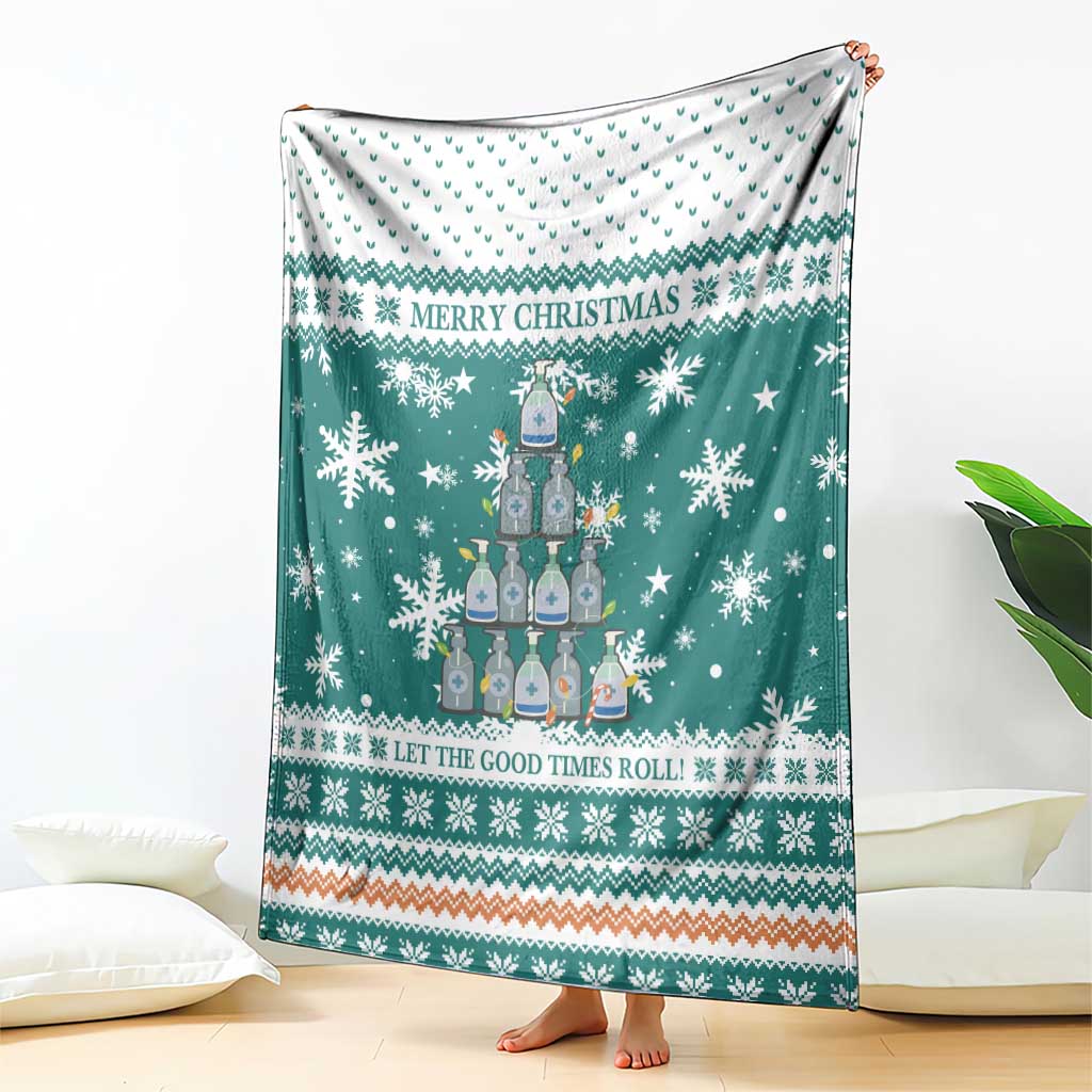 Sanitizer Merry Christmas Blanket Xmas Holiday Patterns - Wonder Print Shop