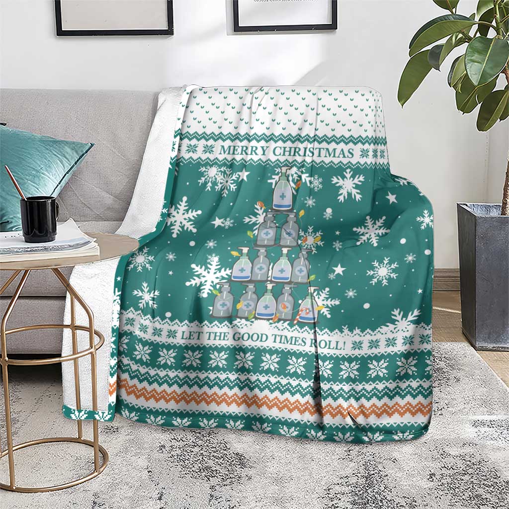 Sanitizer Merry Christmas Blanket Xmas Holiday Patterns - Wonder Print Shop