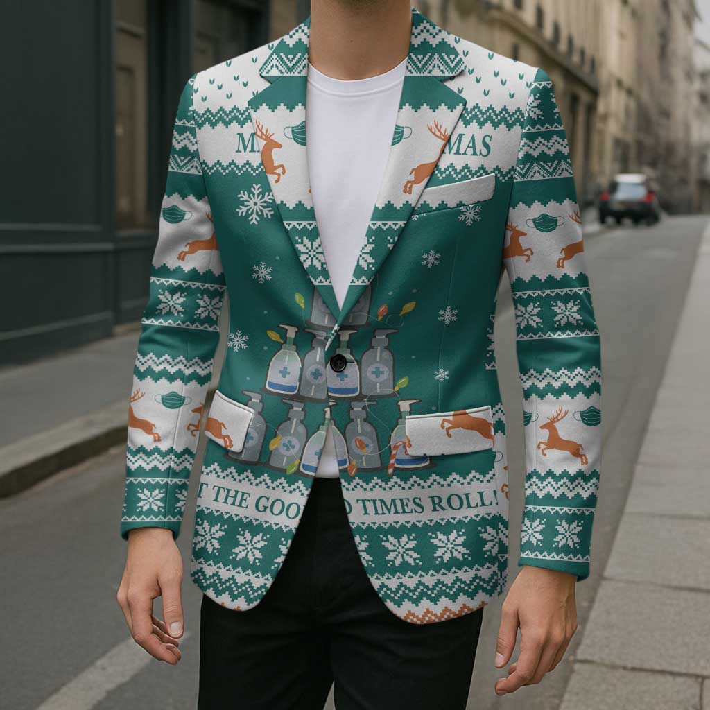 Sanitizer Merry Christmas Blazer Xmas Holiday Patterns - Wonder Print Shop