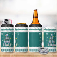 Sanitizer Merry Christmas 4 in 1 Can Cooler Tumbler Xmas Holiday Patterns - Wonder Print Shop