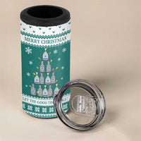 Sanitizer Merry Christmas 4 in 1 Can Cooler Tumbler Xmas Holiday Patterns - Wonder Print Shop