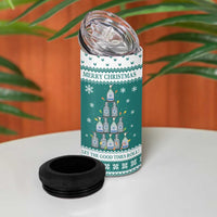 Sanitizer Merry Christmas 4 in 1 Can Cooler Tumbler Xmas Holiday Patterns - Wonder Print Shop