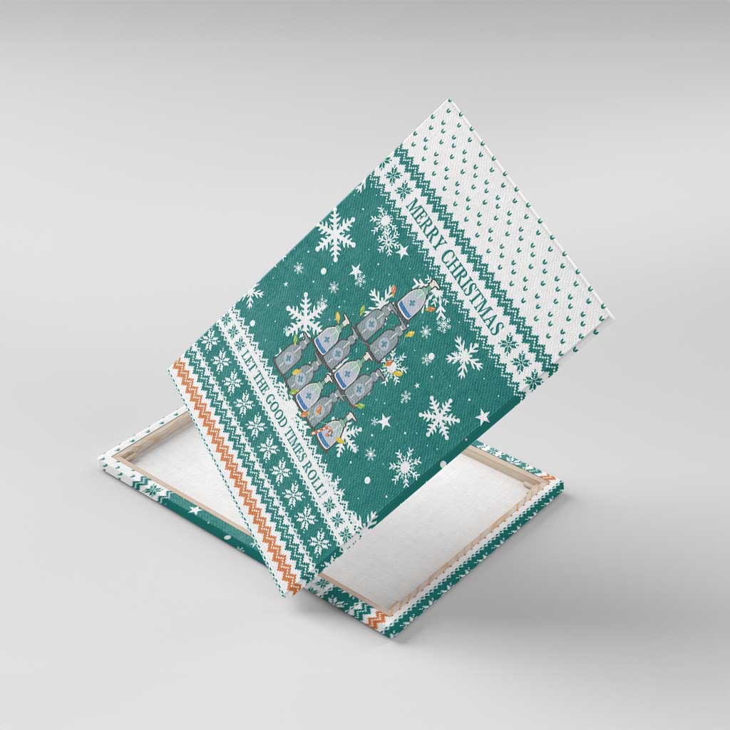 Sanitizer Merry Christmas Canvas Wall Art Xmas Holiday Patterns - Wonder Print Shop
