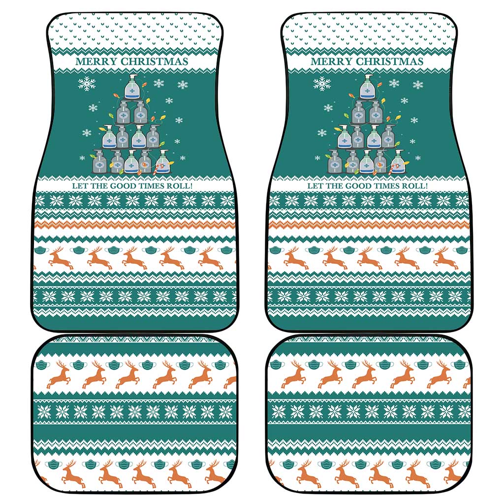 Sanitizer Merry Christmas Car Mats Xmas Holiday Patterns - Wonder Print Shop