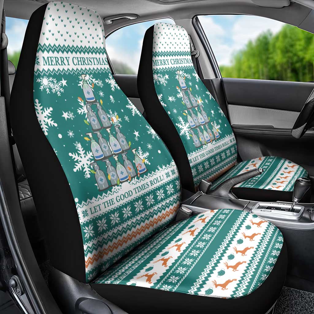 Sanitizer Merry Christmas Car Seat Cover Xmas Holiday Patterns - Wonder Print Shop