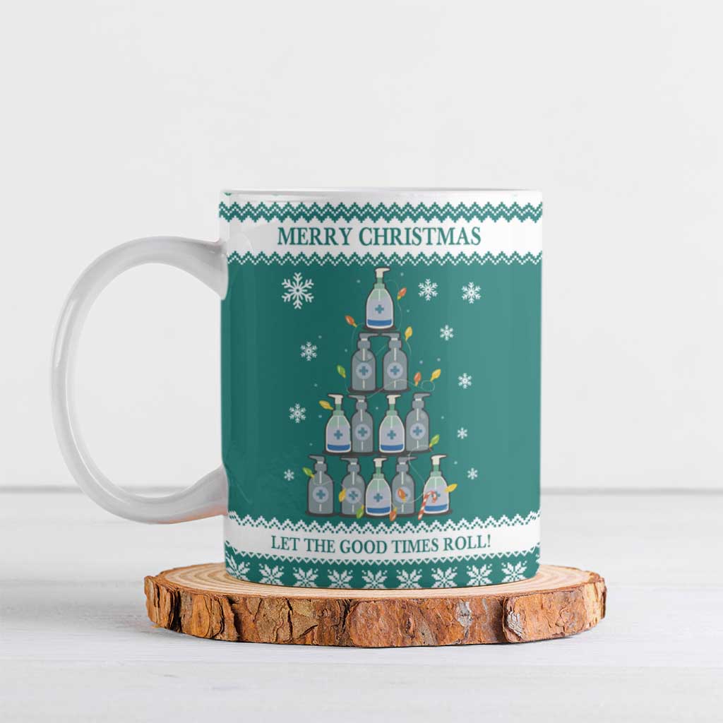 Sanitizer Merry Christmas Ceramic Mug Xmas Holiday Patterns - Wonder Print Shop