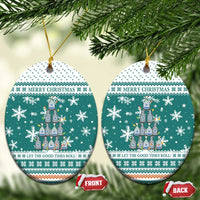 Sanitizer Merry Christmas Ceramic Ornament Xmas Holiday Patterns - Wonder Print Shop