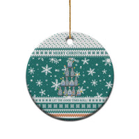 Sanitizer Merry Christmas Ceramic Ornament Xmas Holiday Patterns - Wonder Print Shop