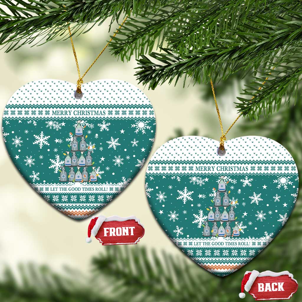 Sanitizer Merry Christmas Ceramic Ornament Xmas Holiday Patterns - Wonder Print Shop