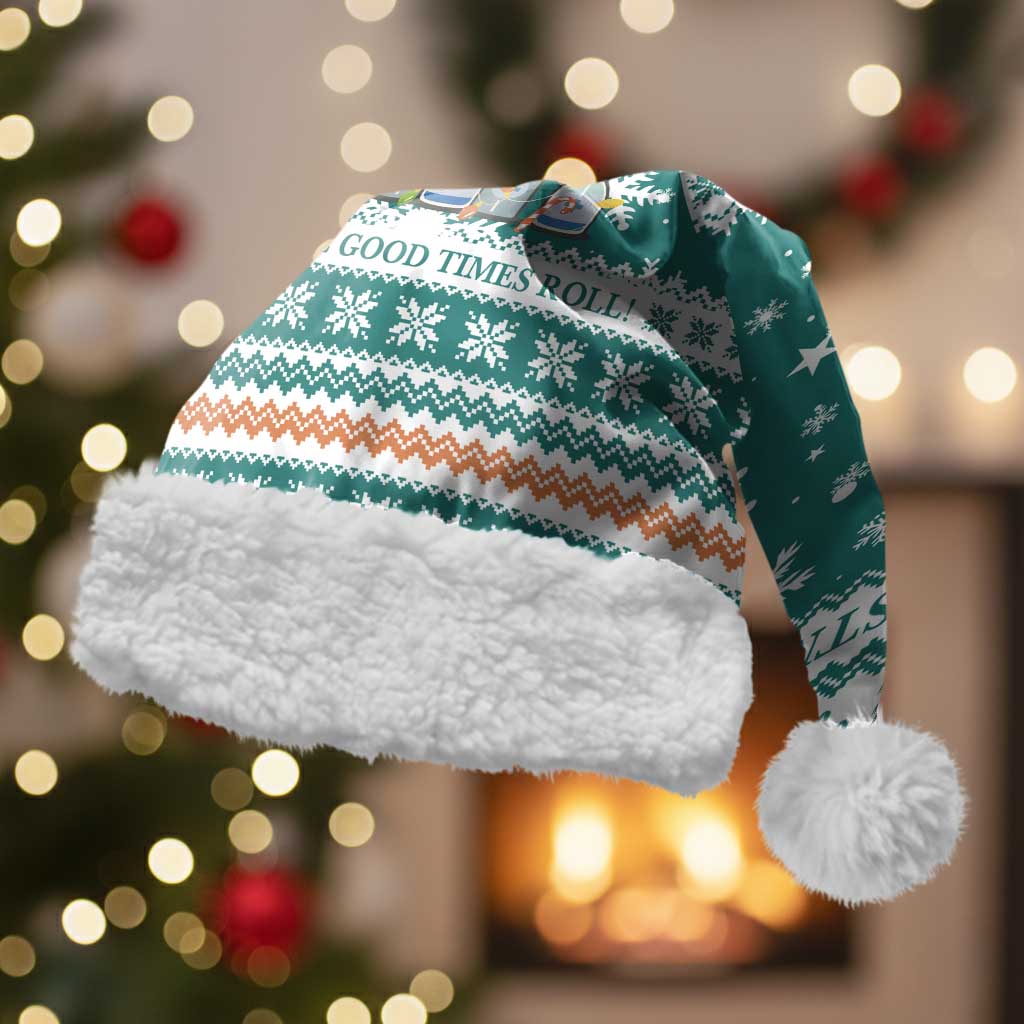 Sanitizer Merry Christmas Santa Hat Xmas Holiday Patterns - Wonder Print Shop