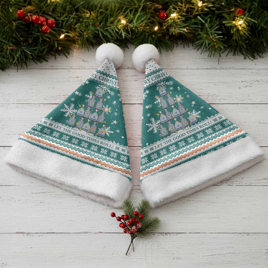 Sanitizer Merry Christmas Santa Hat Xmas Holiday Patterns - Wonder Print Shop