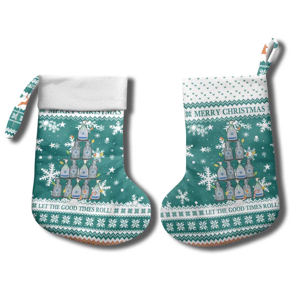Sanitizer Merry Christmas Stocking Xmas Holiday Patterns - Wonder Print Shop