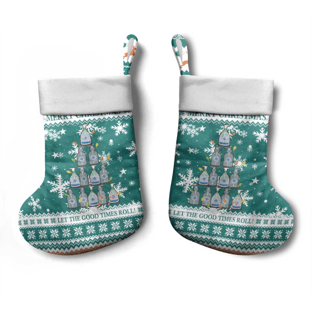 Sanitizer Merry Christmas Stocking Xmas Holiday Patterns - Wonder Print Shop