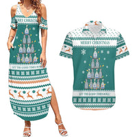 Sanitizer Merry Christmas Couples Matching Summer Maxi Dress and Hawaiian Shirt Xmas Holiday Patterns - Wonder Print Shop
