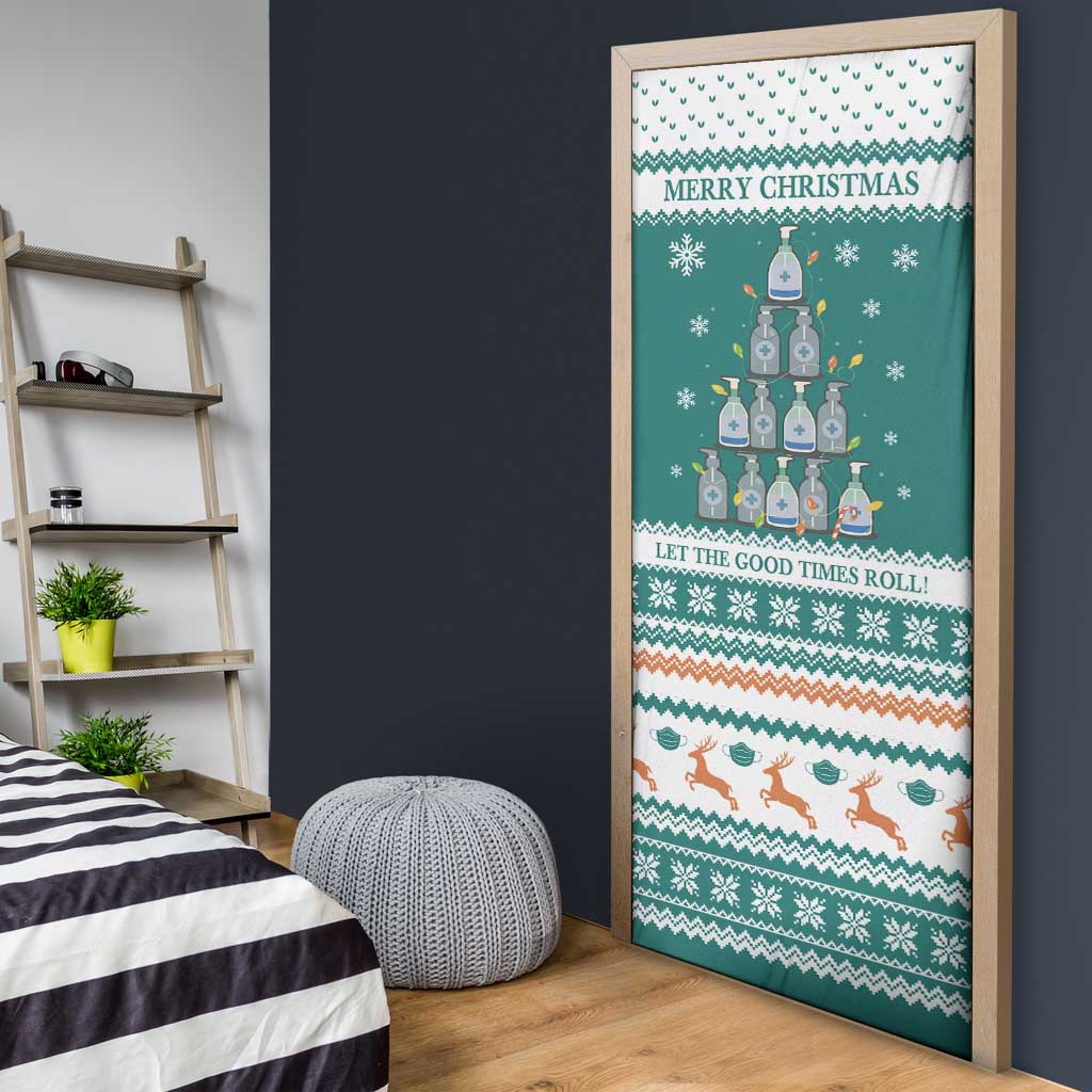 Sanitizer Merry Christmas Door Cover Xmas Holiday Patterns - Wonder Print Shop