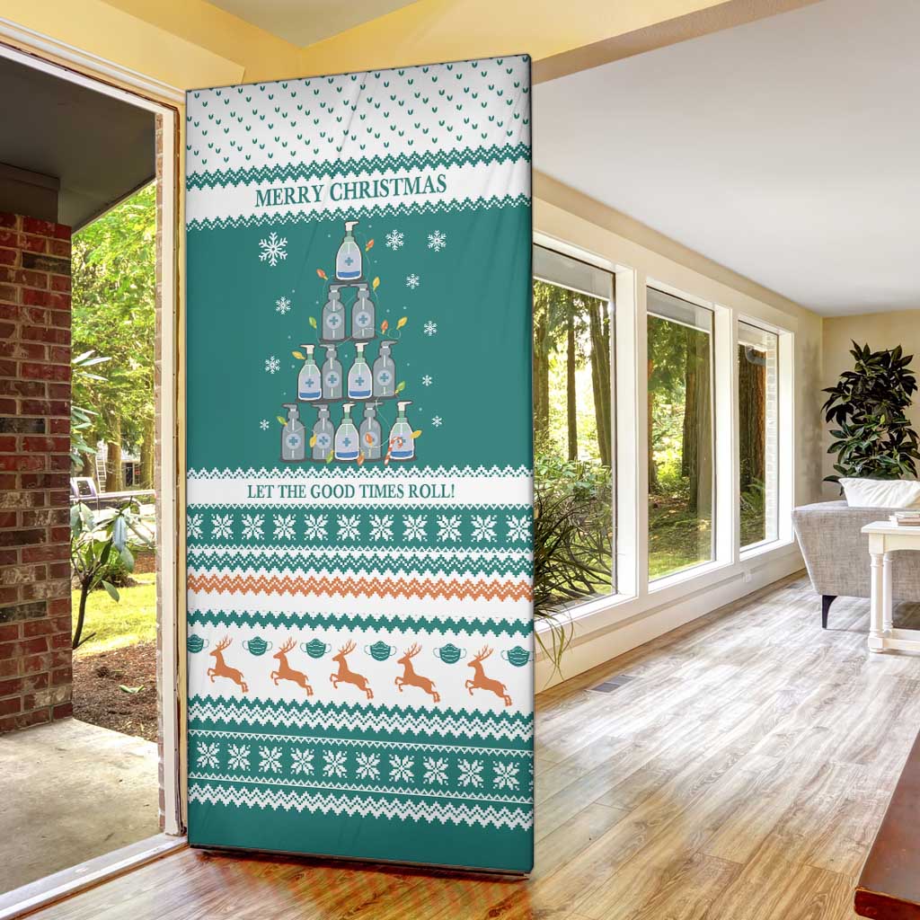 Sanitizer Merry Christmas Door Cover Xmas Holiday Patterns - Wonder Print Shop