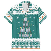 Sanitizer Merry Christmas Family Matching Long Sleeve Bodycon Dress and Hawaiian Shirt Xmas Holiday Patterns - Wonder Print Shop