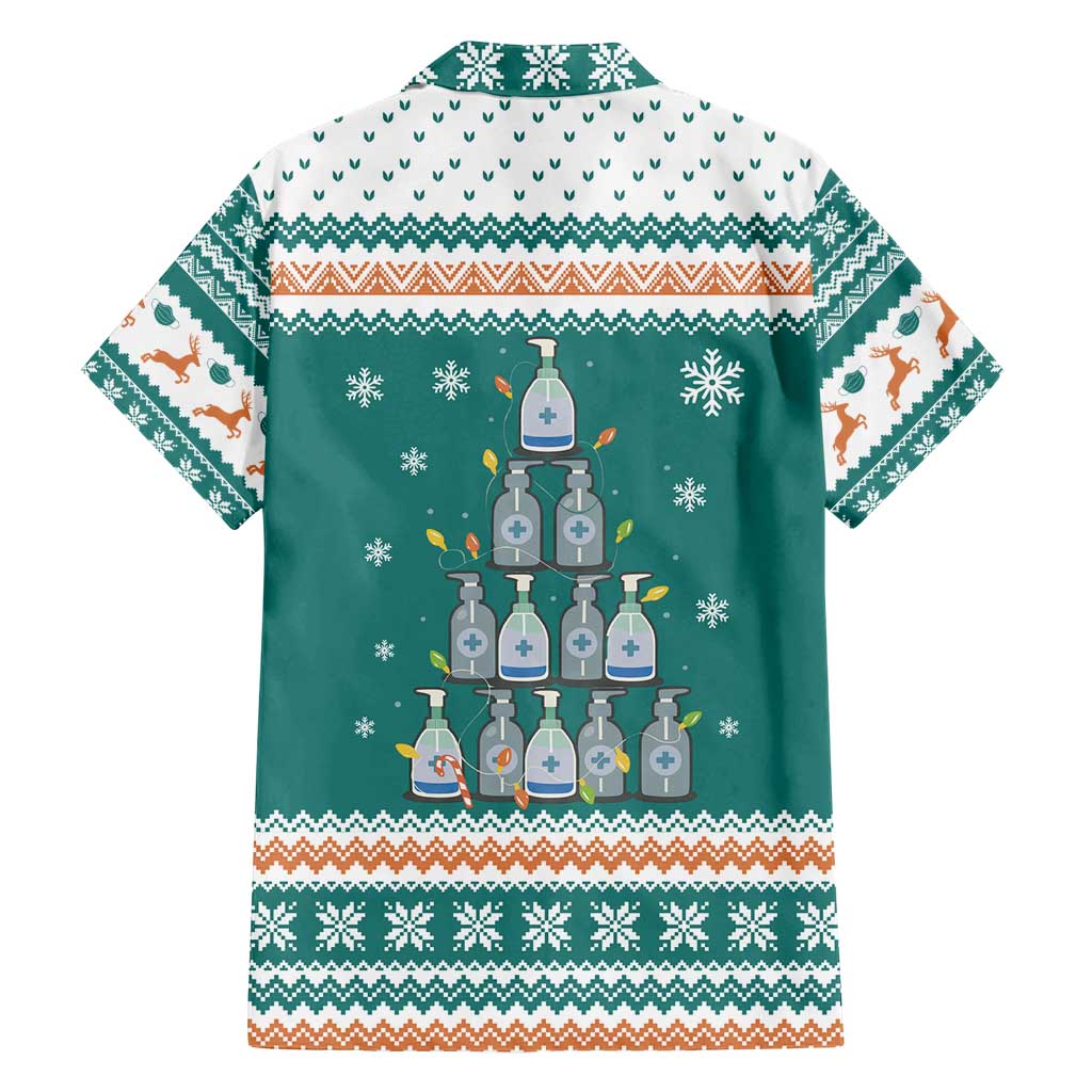 Sanitizer Merry Christmas Family Matching Long Sleeve Bodycon Dress and Hawaiian Shirt Xmas Holiday Patterns - Wonder Print Shop