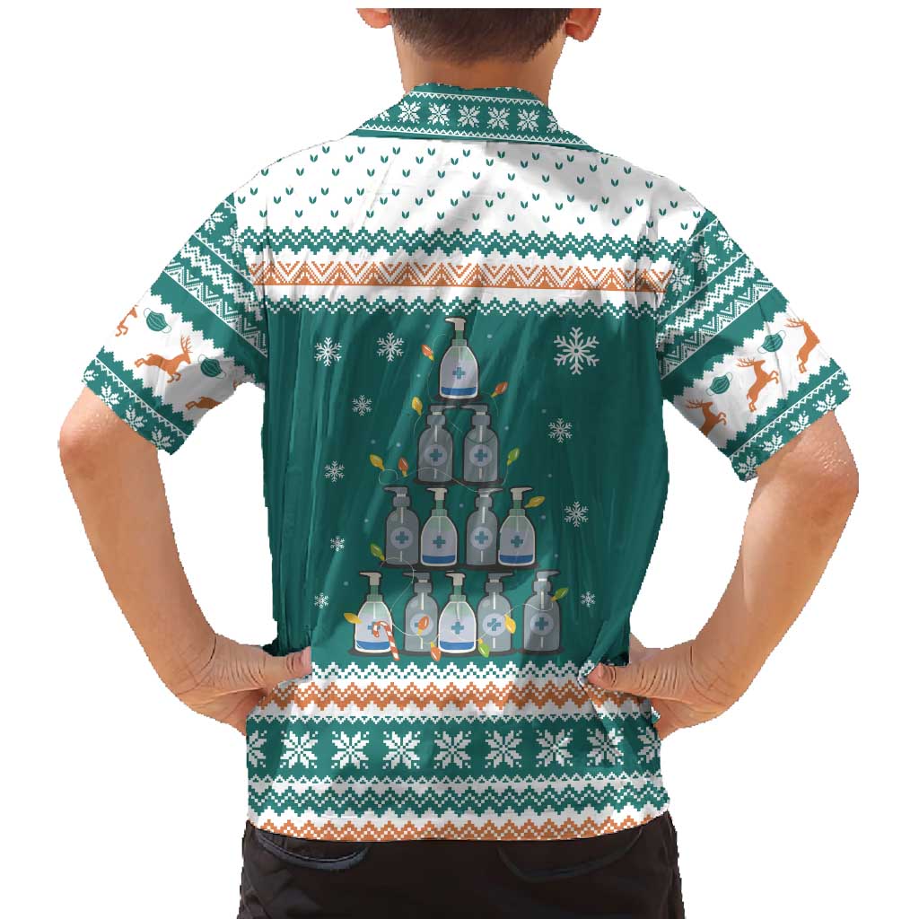 Sanitizer Merry Christmas Family Matching Mermaid Dress and Hawaiian Shirt Xmas Holiday Patterns - Wonder Print Shop